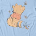 thumbnail image 3 of Disney Winnie The Pooh Men's Honey Spills And Bumblebees T-Shirt (Light Blue, S-XXXL), 3 of 4