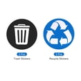 thumbnail image 3 of Unique Bargains Recycle Sticker Trash Can Decals 5 Inch Self-Adhesive Recycling Vinyl, Blue & Black, 6 Count, 3 of 6