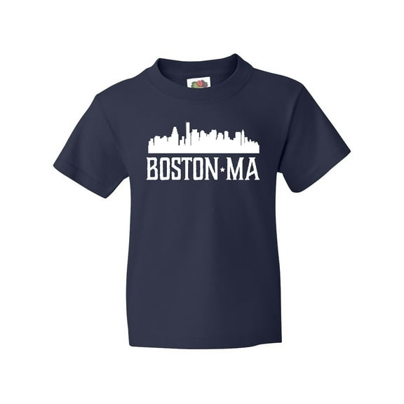 Inktastic Boston Massachussetts Skyline Youth T-Shirt