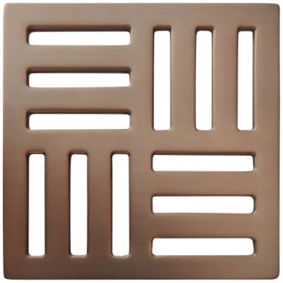 Rejilla de Drenaje Oasi Contempo 9.5 cm Acero Inoxidable Bronce