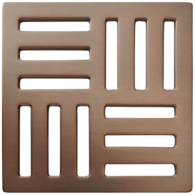 Rejilla de Drenaje Oasi Contempo 9.5 cm Acero Inoxidable Bronce
