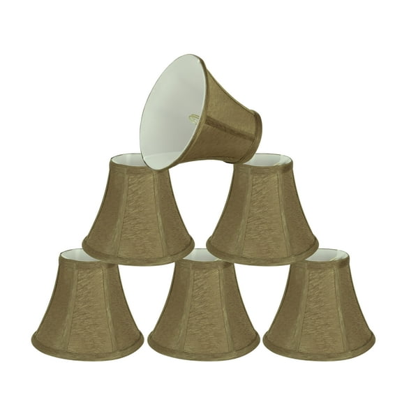 Aspen Creative Corporation 6'' Fabric Bell Candelabra Shade (Set of 6)