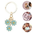 thumbnail image 3 of Unique Bargains 1 Pc Stylish Floral Handbag Charm Bag Accessories 2.76″ Blue, 3 of 5