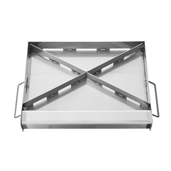 17x13" Flat Top Griddle Stainless Steel Universal BBQ Grill Pan - Heavy Duty Cookware for Stove, Camping, Outdoor & Indoor Use