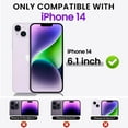 thumbnail image 2 of Magnetic Case Compatible for iPhone 14 Case [Compatible with MagSafe] [+Screen Protector] Liquid Silicone Gel Rubber Full Body Protective Cover Case 6.1 Inch-Elderberry, 2 of 7