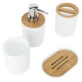 thumbnail image 3 of Bathroom Set, Toothbrush Cup Durable Waterproof Multifunctional  For Home For Family For Hotel Black,White,Grey, 3 of 8