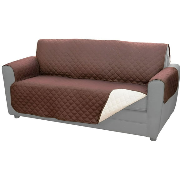 LAMIRO Waterproof Sofa Cover Machine Washable Couch Cover Non Slip Furniture Protector Slipcover for Dogs,Children,Pets,Oversized Sofa,Coffee