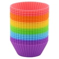 thumbnail image 5 of Sunjoy Tech 10Pcs Baking Cup Reusable Silicone Cupcake Cups Non-stick Easy to Clean Heat Resistant Cake Mold for Parties Holidays, 5 of 8