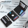 thumbnail image 2 of Billetera Miyozi Airtag para hombre con clip para billetes y bloqueo RFID, 2 of 7