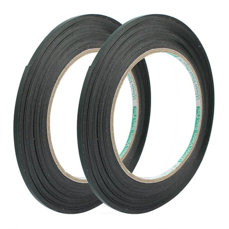2pcs 10M x 3mm x 0.5mm Dual-side Adhesive Shockproof Sponge Foam Tape Green