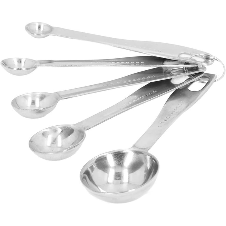 Stainless Steel Measuring Spoons, Durable Anti Deformation Smooth Multi  Purpose Universal Measuring Spoon Set with Accurate Scale for Kitchen  Cooking Measuringcup 