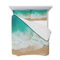 thumbnail image 7 of Teal Coastal Queen Size Down Alternative Comforter, Lightweight Comforter Quilt Bedding Set with Pillow Shams Summer Beach Seaside Ocean Nautical All Seasons Bed Comforter Duvet Insert 90"x96", 7 of 7