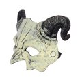 thumbnail image 3 of Gupgi Halloween Devil Mask, Scary Ram Sheep Horn Monster Half Face Mask, 3 of 6