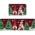 thumbnail image 2 of Kitchen Rug Mat Gnome, Set of 2, Anti-Fatigue Non-Skid Washable Kitchen Runner Rugs, Tree Buffalo Plaid Soft Comfort Rug for Kitchen, Floor Home, Front of Sink, Laundry, 2 of 6