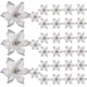 thumbnail image 3 of 30 piezas de flores decorativas navideñas, flores para decoraciones navideñas, decoración de copos de nieve, decoraciones artificiales para árboles, corona navideña para árboles de Navidad., 3 of 5