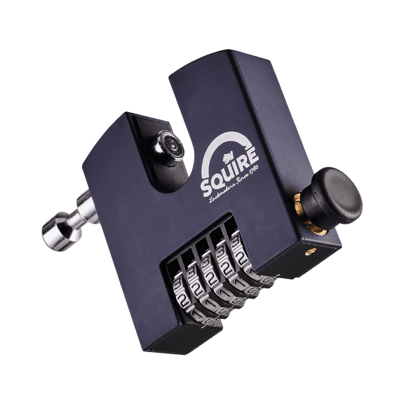 Squire SHCB75 5-Wheel Boron Steel Combo Padlock – 12.7mm Straight Shackle, 100K Codes