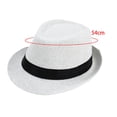 thumbnail image 4 of Sombrero de copa, ligero, para el sol, moderno, informal, para playa, de paja, para protección solar. niño blanco, 4 of 9