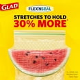 thumbnail image 2 of Glad FLEXN SEAL Freezer Storage Plastic Bags, Quart, 35 Count(Pack of 4), 2 of 23