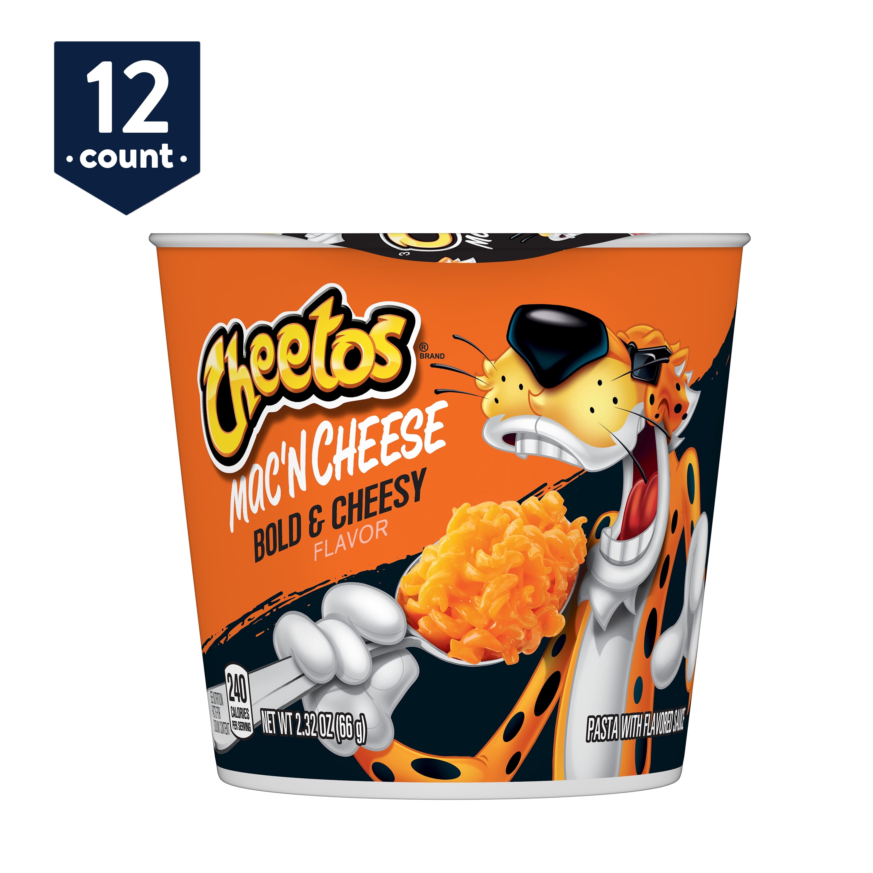 Cheetos Mac 'N Cheese, Bold & Cheesy Flavor, 2.32 oz Cups, 12 Coun...