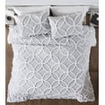 thumbnail image 3 of Better Trends Wedding Ring Two Tone 100% Cotton Tufted Chenille for Adult Comforter Set, 3 of 6