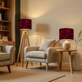 thumbnail image 6 of Lampshades 2 Pack Black dark red burgundy maroon magenta abstract watercolor rt Stroke 13"x13"x10" Light Shade for Table Lamps Floor Lamps Drum Lamp Shades Lampshade Replacement Easy Assembly, 6 of 8