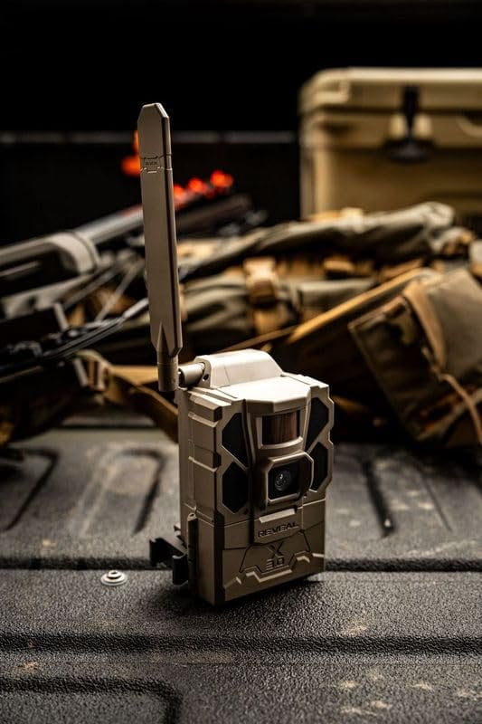 TACTACAM Reveal X Gen 3.0 Cellular Trail Camera  Multi-Carrier, GPS, Low-Glow IR, Fast Trigger, HD Photo/Video, Pre-Installed Antenna, Includes, Solar Panel, 32GB SD, & Tripod Mount 2PK