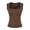 Coffee, variant on Women‘s Ribbed Square Neck Tank Top Wide Strap Sleeveless Cotton Basic Camisole Red S