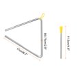 thumbnail image 2 of Unique Bargains 15' Percussion Triangle Musical en Acier, 2 Pcs avec Bâton pour Batterie, 2 of 4