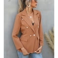 thumbnail image 3 of Chaqueta de traje para mujer, chaqueta de traje para mujer, chaqueta de traje en V, chaqueta de traje de manga larga, calidad inigualable, 3 of 6