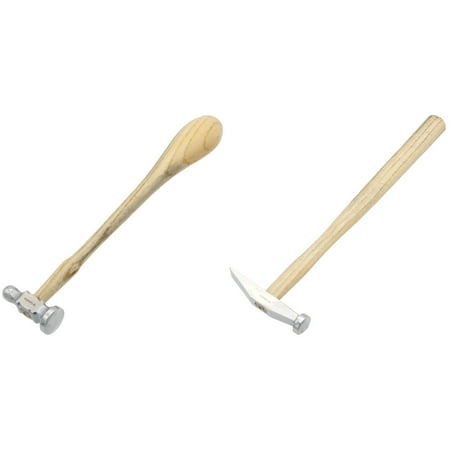 

Rounded Face Chasing Hammer & Bowed Cross-Peen Silversmith Hammer Jeweler Tools