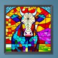 thumbnail image 1 of 5D bricolaje completo redondo taladro diamante pintura vidrio vaca decoración del hogar FLhrweasw Nuevo, 1 of 9