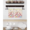 thumbnail image 3 of Easter Rabbits Kitchen Dish Towels for Drying Dishes Set of 4, Cute Bunny Eggs Butterflies Floral Leaf Beige Waffle Weave Microfiber Hand Tea Bathroom Towels Quick Dry & Absorbent Towel 15.7x23.6, 3 of 7