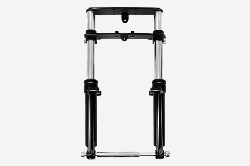 Mini Bike Front Fork Suspension Kit with Hydraulic Damping System - Universal Fit for RT100 MBX10 MBX11 and Most Mini Bikes, Easy Bolt-On Installation, Enhanced Ride Comfort for Off-Road Adventures