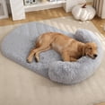 thumbnail image 1 of Cama para Perro, Cama Ortopédica para Perros con Almohadillas para Orejas Extraíbles y Parte Inferior Antideslizante, Adecuado para Casa para Perro, Baúles de Automóviles, Pisos y Sofás (120*75), 1 of 7