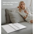 thumbnail image 6 of Danfoxer Sofa Arm Tray,Bamboo Folding Couch Arm Tray,Sofa Armrest Trays with Anti-Slip Pad for Drinks,Snacks,Phone,Remote Control（White）, 6 of 6