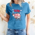 thumbnail image 1 of Meichang Hauts de Vacances pour Femmes T-Shirt de la Saint-Valentin Mignon Cœur Graphique T-Shirts Mignons Hauts de Vacances T-Shirts Manches Courtes Col Rond Mode 2025, 1 of 5