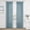Dusty Blue-40"W x 84"L (Pack of 2), variant on Pinch Pleat Linen Curta104 Inch Length 2 Panels Set For Bedroom Dining Room Semi Sheer Boho Farmhouse Neutral Window Living Cream 50x104