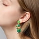 thumbnail image 4 of HomeKingdee St. Patrick's Day Green Four Leaf Clover Hat Earrings - Metal and Acrylic with Diamonds Dangling Earrings for Irish Festival, Party, Gift Giving, 4 of 7
