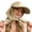 Light Yellow, variant on Women's Cap Tie Closure With Brim All-Season Sun Hat Solid Color Adjustable Classic Camping Headwear