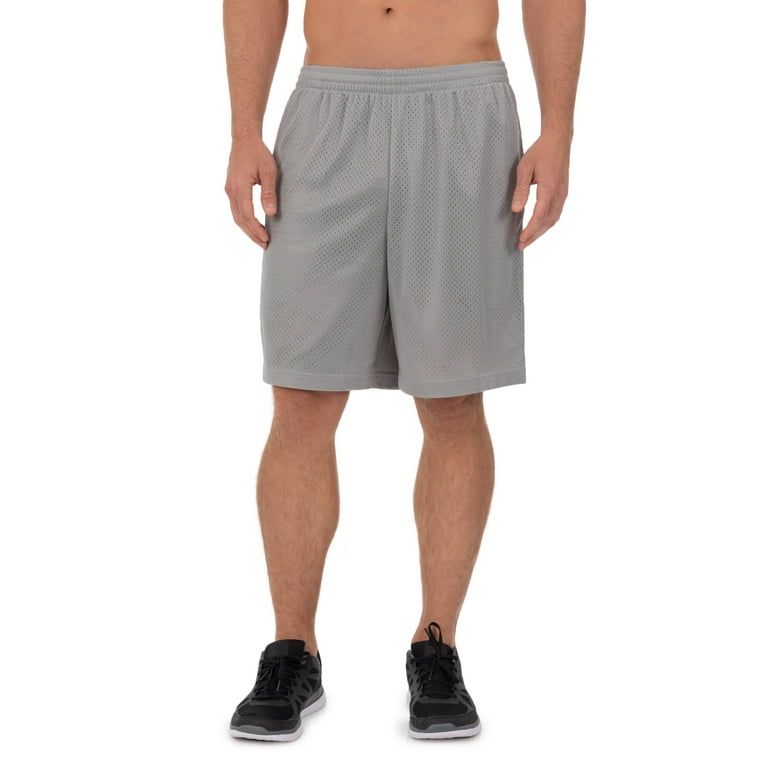 Athletic Works Men's 8 Active Ricehole Mesh Shorts, 2-Pack, up to 3XL 