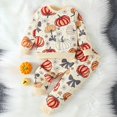 thumbnail image 2 of Linfrsh Toddler Baby Boy Outfits Cute Sweatshirt Top and Pant Set Infant Long Sleeve Clothes Fall Winter Clothes, 2 of 6
