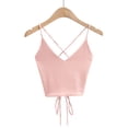 thumbnail image 3 of Camisole Tops for Women New Crop Tops Aesthetic Sexy Cute Halter Solid Fashion Casual Sleeveless Corset Top Tank Tops Womens Summer Tank Tops, 3 of 4