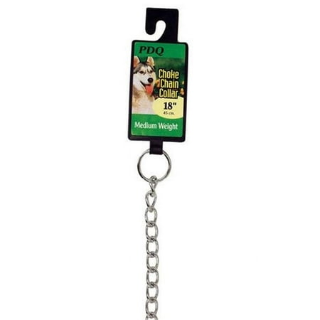 UPC: 0072929129186 | PDQ 12918 18 in. Choke Chain Dog Collar