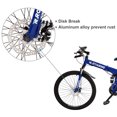 thumbnail image 5 of R.Roaring 26 inch Mountain Bike for Adult Teens 21 Speed Gears Folding Outroad Bike Dual Disc Brake Bicycle, Blue, 5 of 9