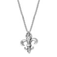 thumbnail image 1 of Sterling Silver Fleur De Lis Pendant Womens Jewelry Necklace (18 Inch), 1 of 2
