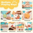 thumbnail image 5 of Infans Wooden Baby Walker Ice Cream Cart Toy with Sweet Accessories & Smooth Wheels, 5 of 7