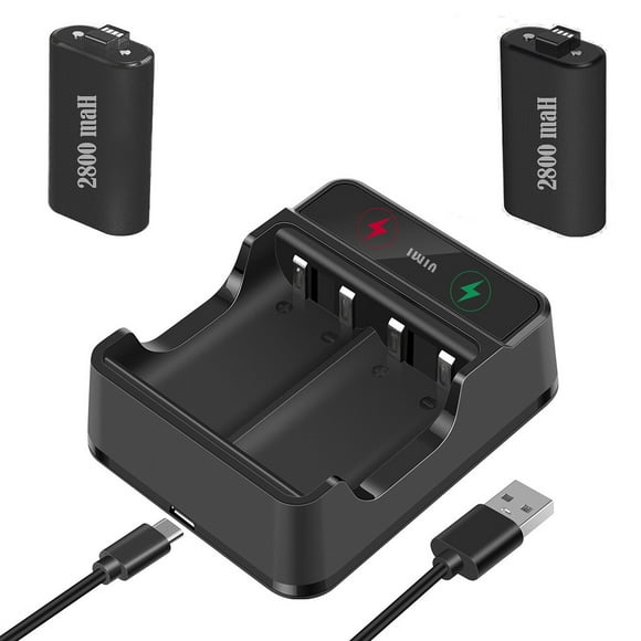 Kit Cargador Con 2 Baterías Recargable Compatible Para One Serie X/S