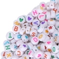 thumbnail image 4 of Letter Beads, Round Lightweight DIY Letter Beads, 1000pcs Necklaces For Bracelets, 4 of 8