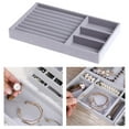 thumbnail image 3 of lionlar Velvet Jewelry Display Organizer Case Tray Holder Necklace Ears Bangle Storage single layer, 3 of 9