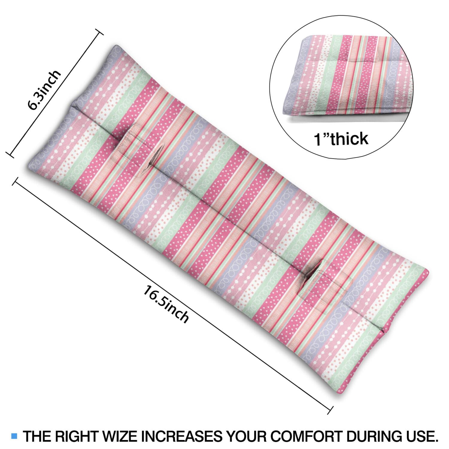 Universal Surgery Seat Belt Pillow Protective Cushion for Mastectomy, Heart & Hysterectomy (Artistic Patterns)